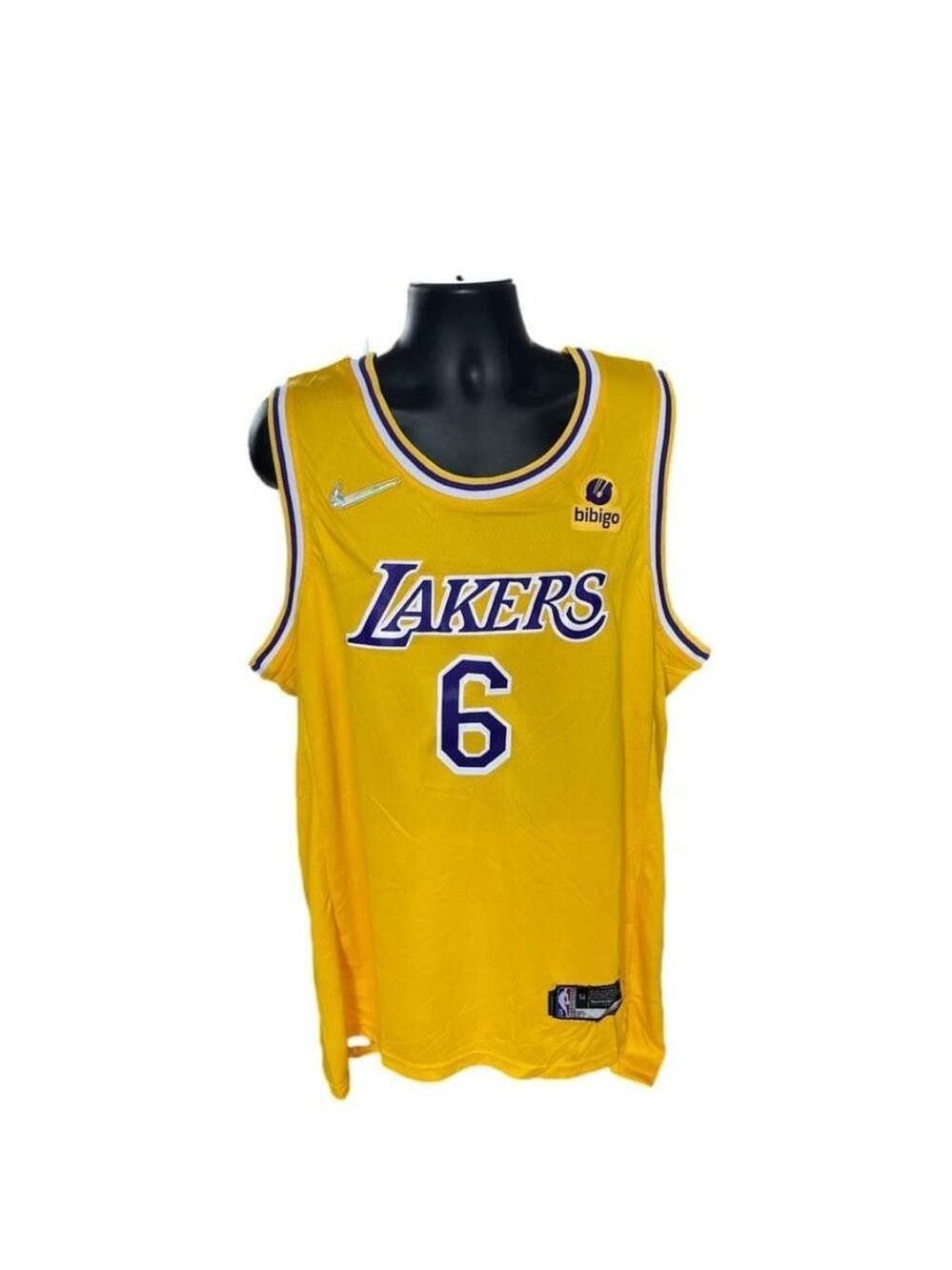 Nike Men's Los Angeles Lakers LeBron James #6 Jersey, Gold, - Picture 2 of 3